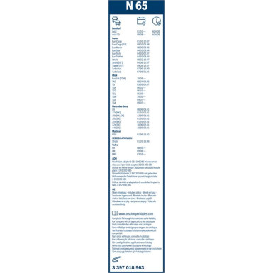 BOSCH 65 Scheibenwischer Twin 3 397 018 963