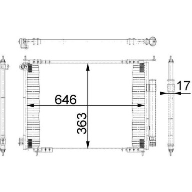 Mahle | Kondensator, Klimaanlage | AC 678 000S