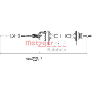 11.2561 Seilzug, Kupplungsbetätigung 11.2561 Seilzug, Kupplungsbetätigung