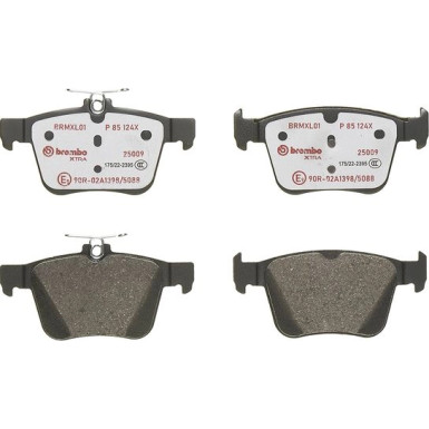 Brembo | Bremsbelagsatz, Scheibenbremse | P 85 124X