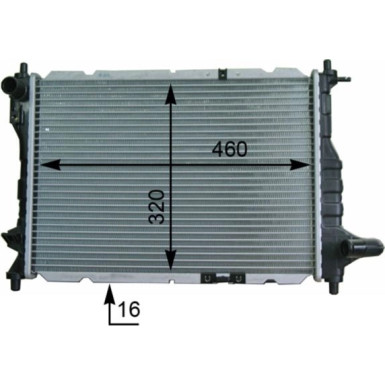 Mahle | Kühler, Motorkühlung | CR 944 000S