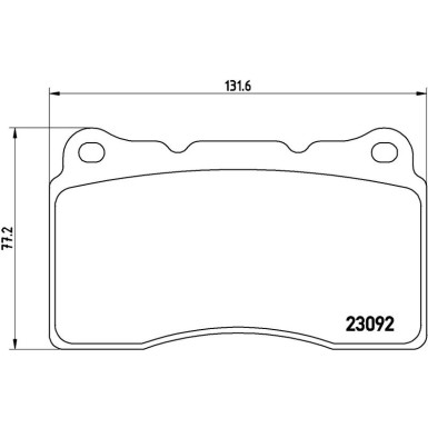 Brembo Bremsbelagsatz, Scheibenbremse PRIME LINE P 54 040