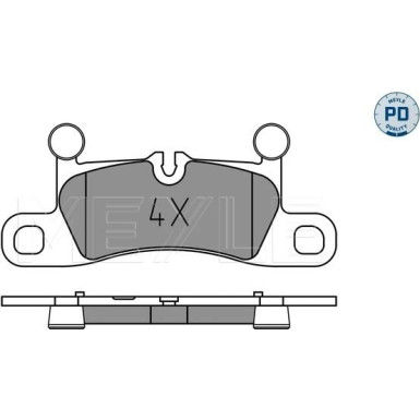 Meyle Bremsbelagsatz, Scheibenbremse MEYLE-PD: Advanced performance and design 025 251 4316/PD