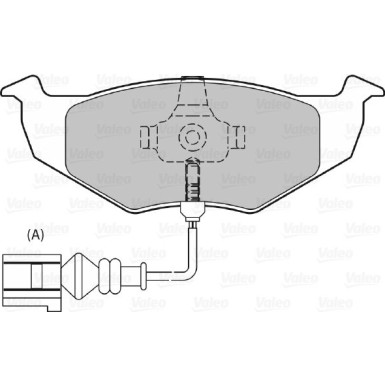 598805 Bremsbelagsatz, Scheibenbremse