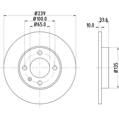 Hella | Bremsscheibe | 8DD 355 104-191