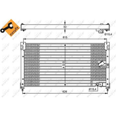 35348 Kondensator, Klimaanlage EASY FIT