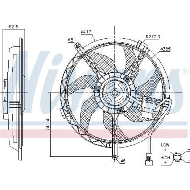 85945 Lüfter, Motorkühlung