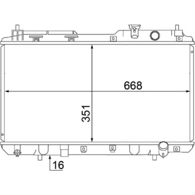 Mahle | Kühler, Motorkühlung | CR 1457 000S