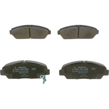 0 986 424 289 Bremsbelagsatz, Scheibenbremse
