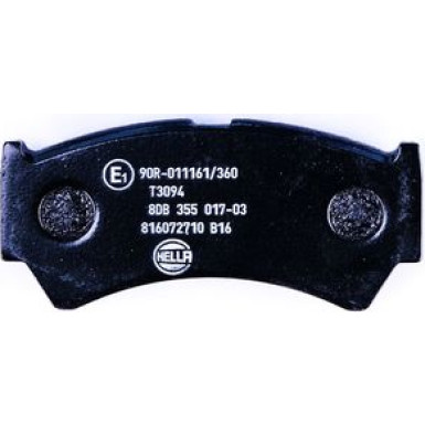 Hella | Bremsbelagsatz, Scheibenbremse | 8DB 355 017-031