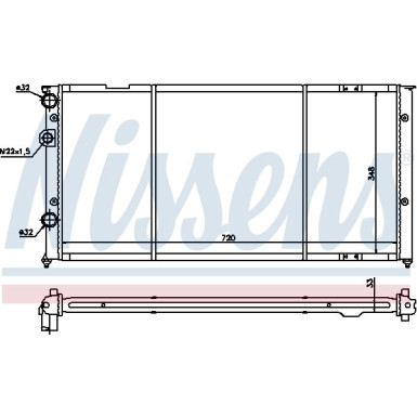 Nissens | Kühler, Motorkühlung | 652491