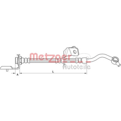 4110820 Bremsschlauch