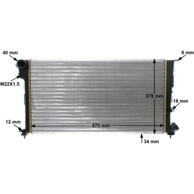 Mahle | Kühler, Motorkühlung | CR 471 000S