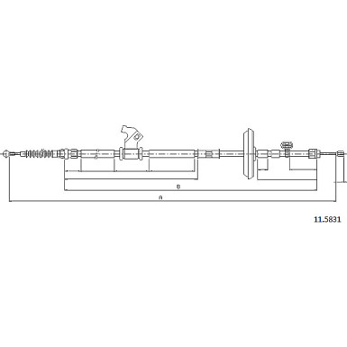 11.5831 Seilzug, Feststellbremse