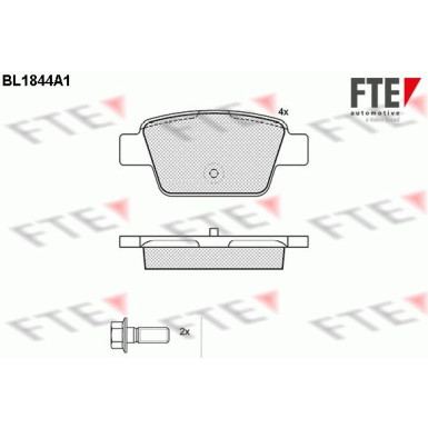 FTE | Bremsbelagsatz, Scheibenbremse | 9010423