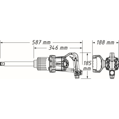 Hazet | Schlagschrauber (Druckluft) | 9014P-1
