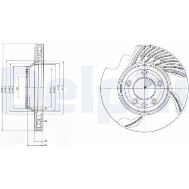 Delphi | Bremsscheibe | BG9950