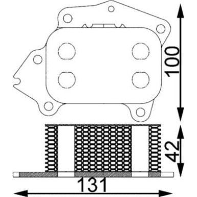 CLC 194 000S Ölkühler, Motoröl BEHR