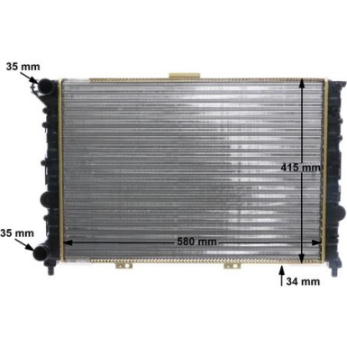 Mahle | Kühler, Motorkühlung | CR 518 000S