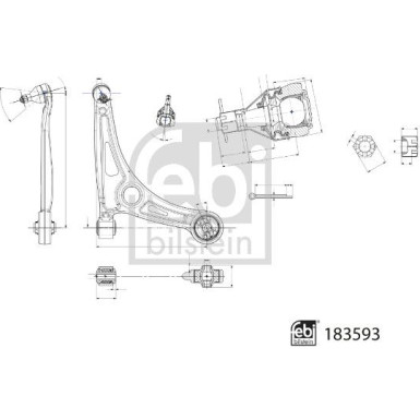 FEBI BILSTEIN 183593 Querlenker, Lenker, Radaufhängung