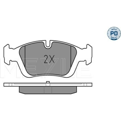 Meyle Bremsbelagsatz, Scheibenbremse MEYLE-PD: Advanced performance and design 025 232 8717/PD