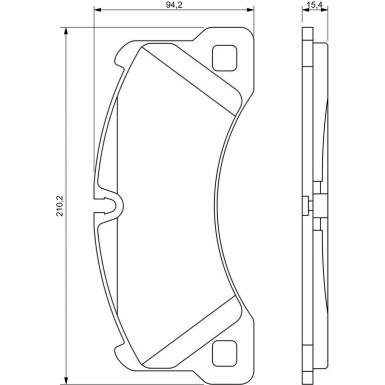 BOSCH Bremsbelagsatz, Scheibenbremse 0 986 494 206 BOSCH Bremsbelagsatz, Scheibenbremse 0 986 494 206