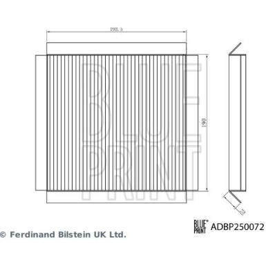 ADBP250072 Filter, Innenraumluft
