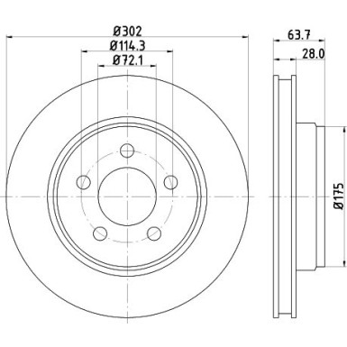 Hella | Bremsscheibe | 8DD 355 119-241