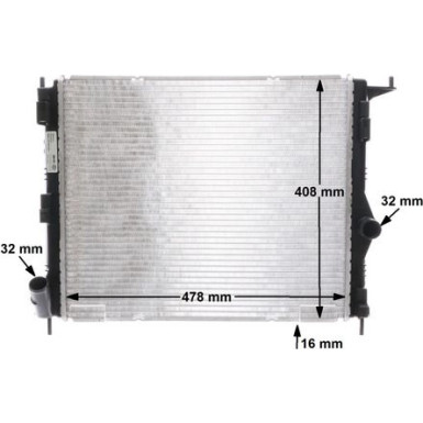 Mahle | Kühler, Motorkühlung | CR 1765 000S Mahle | Kühler, Motorkühlung | CR 1765 000S