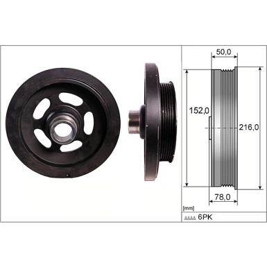 544 0111 10 Riemenscheibe, Kurbelwelle 544 0111 10 Riemenscheibe, Kurbelwelle