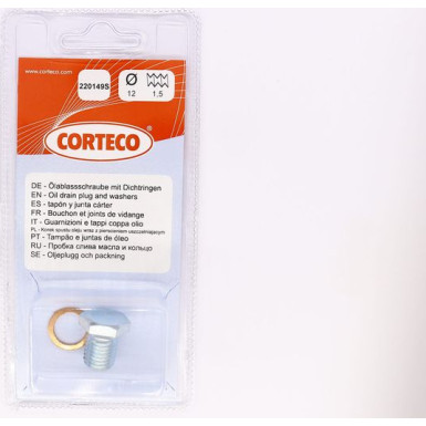 Corteco | Verschlussschraube, Ölwanne | 220149S