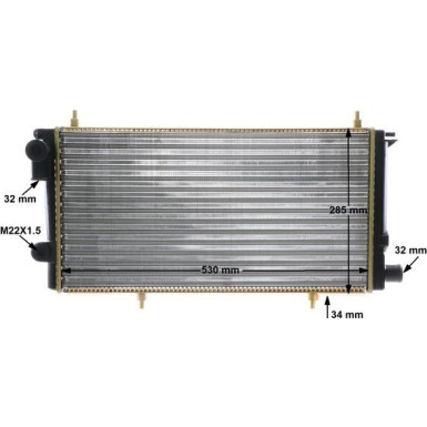 Mahle | Kühler, Motorkühlung | CR 431 000S