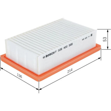 BOSCH F 026 400 595 Luftfilter BOSCH F 026 400 595 Luftfilter