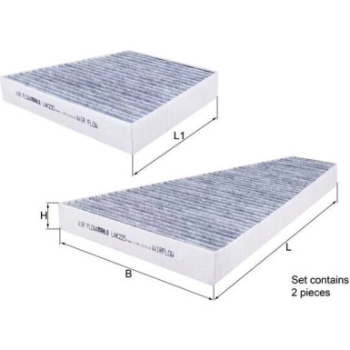 LAK 225/S Filter, Innenraumluft LAK 225/S Filter, Innenraumluft