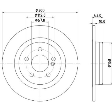 Hella | Bremsscheibe | 8DD 355 122-871
