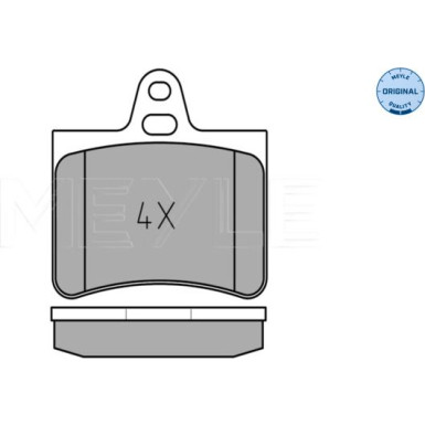 025 233 0515 Bremsbelagsatz, Scheibenbremse MEYLE-ORIGINAL: True to OE.