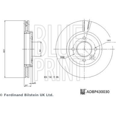 Blue Print | Bremsscheibe | ADBP430030
