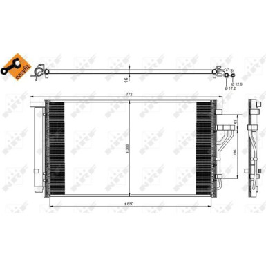 35998 Kondensator, Klimaanlage EASY FIT
