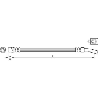 Metzger | Bremsschlauch | 4110222