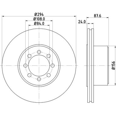 Hella | Bremsscheibe | 8DD 355 117-481