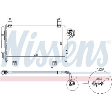 Nissens | Kondensator, Klimaanlage | 940326