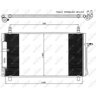 35624 Kondensator, Klimaanlage EASY FIT