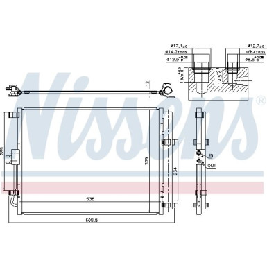 Nissens | Kondensator, Klimaanlage | 940598