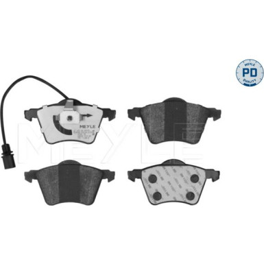 Meyle Bremsbelagsatz, Scheibenbremse MEYLE-PD: Advanced performance and design 025 234 1819/PD