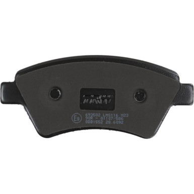 GDB1552 Bremsbelagsatz, Scheibenbremse COTEC