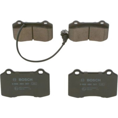 BOSCH | Bremsbelagsatz, Scheibenbremse | 0 986 494 367