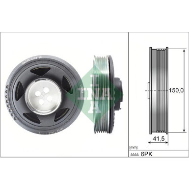 544 0129 10 Riemenscheibe, Kurbelwelle
