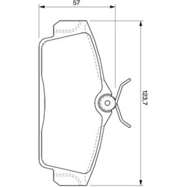 0 986 424 781 Bremsbelagsatz, Scheibenbremse