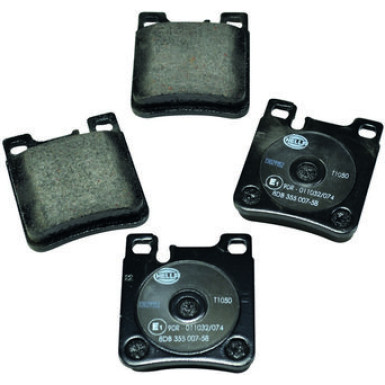 Hella | Bremsbelagsatz, Scheibenbremse | 8DB 355 007-581