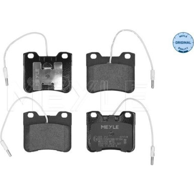 Meyle Bremsbelagsatz, Scheibenbremse MEYLE-ORIGINAL: True to OE 025 212 6717/W